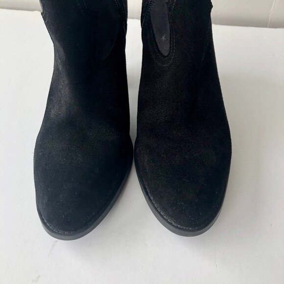 DESIGUAL Suede Ankle Boot Western Boho Style Black Grey Design Pink EU 39/US 8.5 - Picture 10 of 16